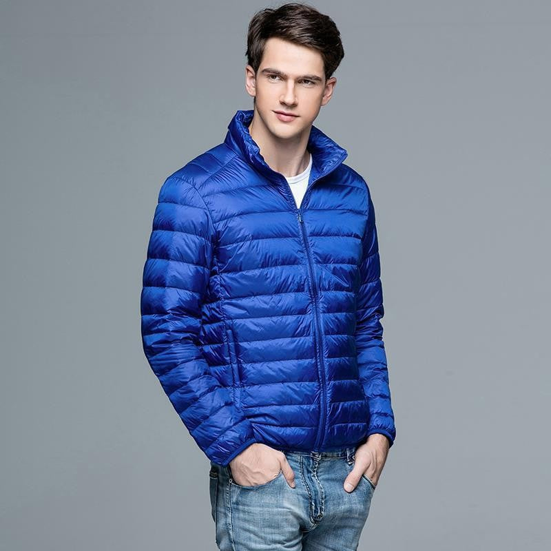 Quilted men's jacket – Slim fit – Lightweight fabric – Breathable – Casual style