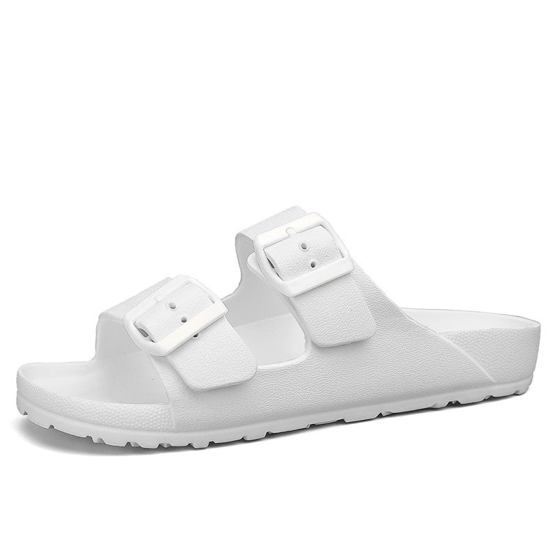 Men's sandals – Open toe – Thick sole – Adjustable buckle straps