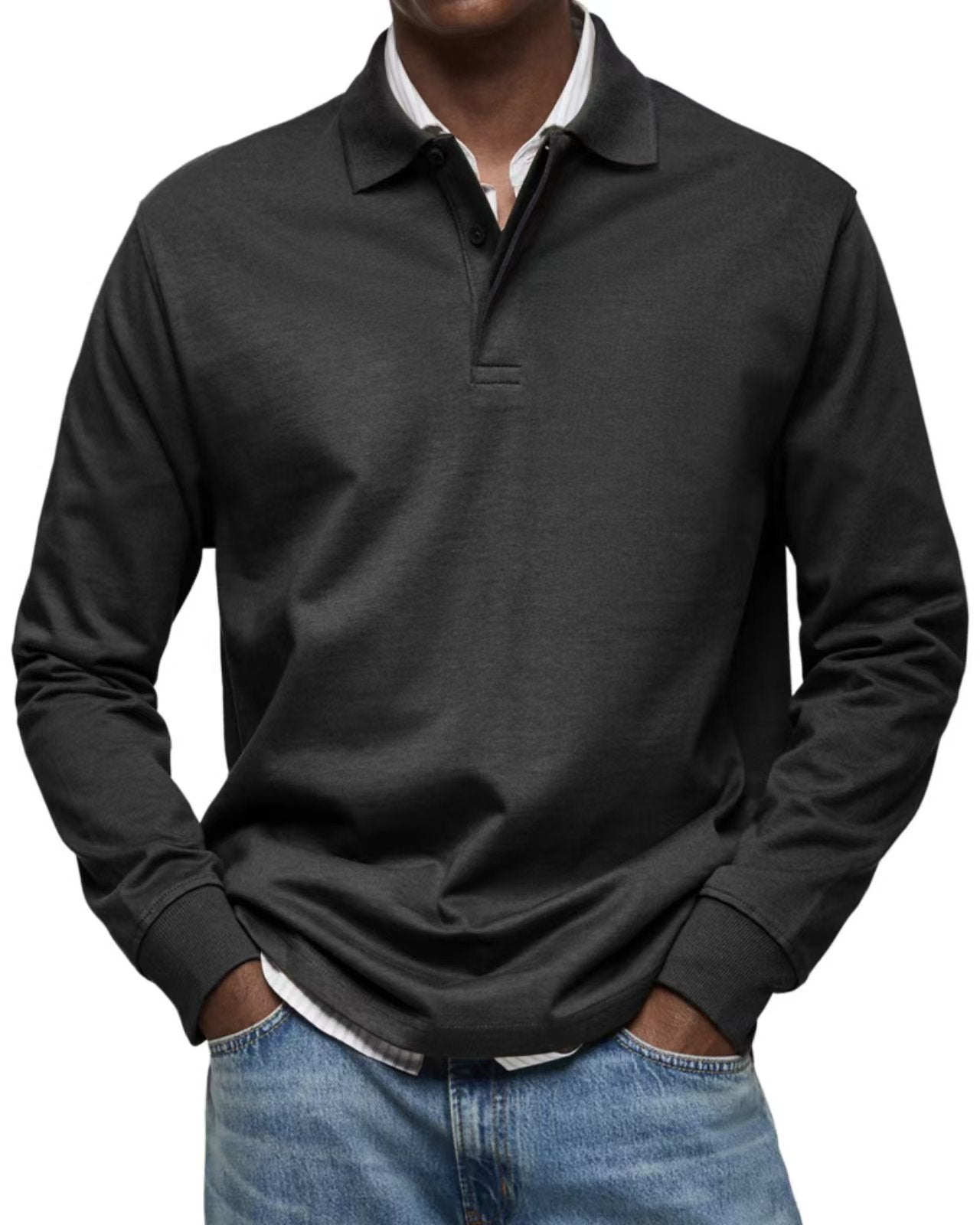 Men's shirt – Long sleeves – Relaxed fit – Breathable natural fibers