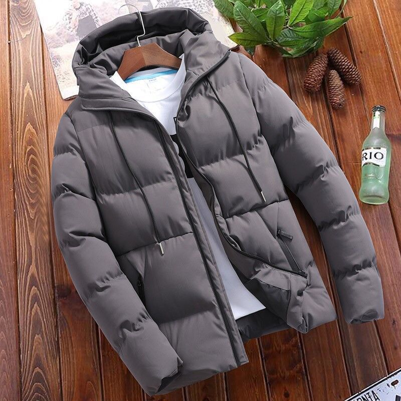 Men's Jacket - Woven Fabric - Relaxed fit - Stand collar with hood