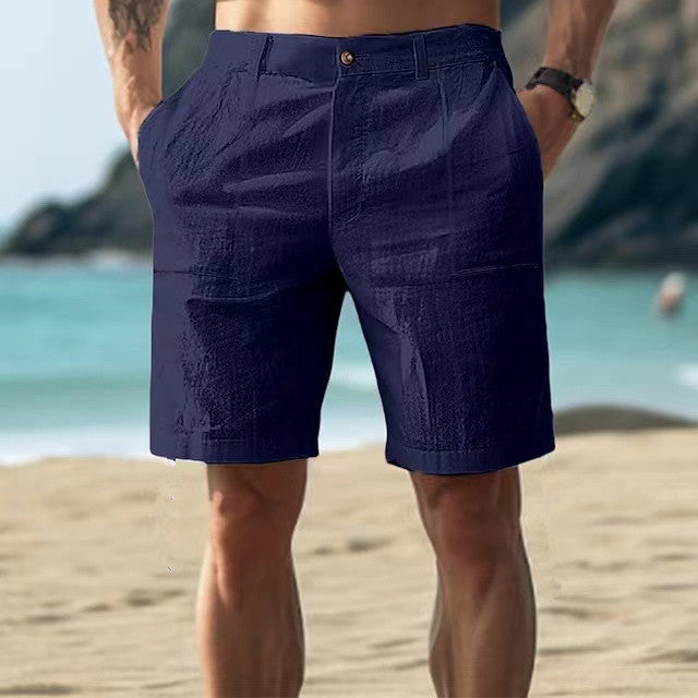 Men's shorts – Relaxed fit – Breathable fabric – Knee length – Utility pockets