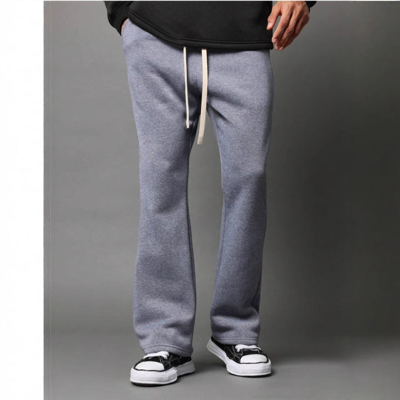 Men's sweatpants – Relaxed fit – Flared leg – Soft fabric