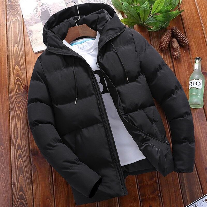 Men's Jacket - Woven Fabric - Relaxed fit - Stand collar with hood