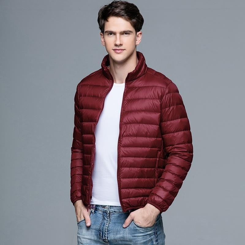 Quilted men's jacket – Slim fit – Lightweight fabric – Breathable – Casual style