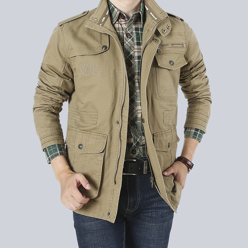 Men's utility jacket – Relaxed fit – Multi-pocket – Rugged workwear style