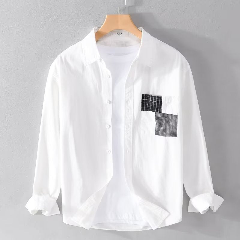 Men's long-sleeve shirt – Relaxed fit – Breathable fabric – Casual button-up style