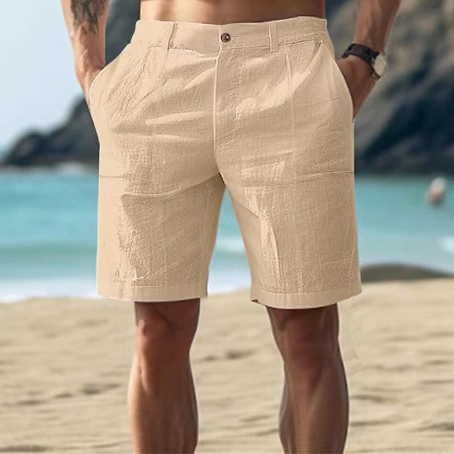 Men's shorts – Relaxed fit – Breathable fabric – Knee length – Utility pockets