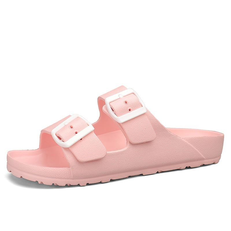 Men's sandals – Open toe – Thick sole – Adjustable buckle straps