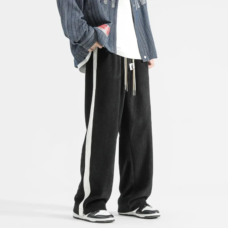 Logan Relaxed Fit Sweatpants | Side Stripe Sweatpants