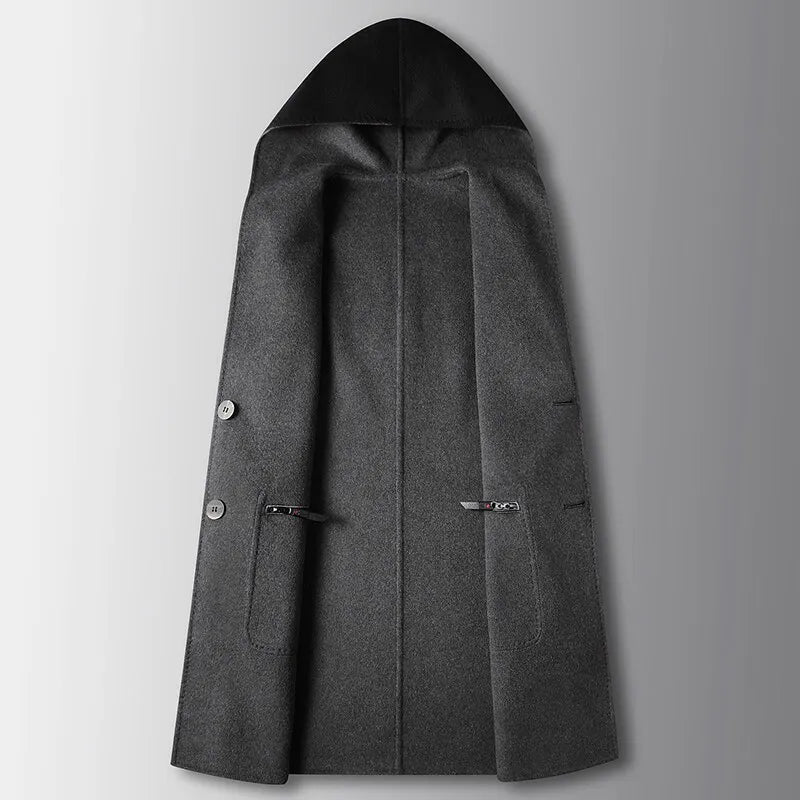 Ethan Hooded Coat | Reversible, Knee-Length Coat