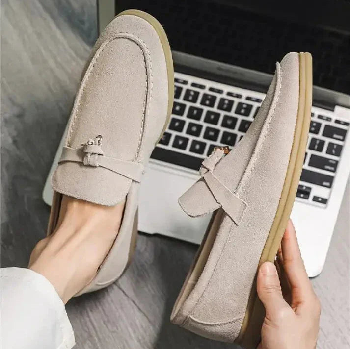 Mocassins homme – Design à enfiler – Semelle en caoutchouc – Style épuré élégant