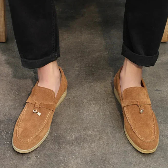 Mocassins homme – Design à enfiler – Semelle en caoutchouc – Style épuré élégant