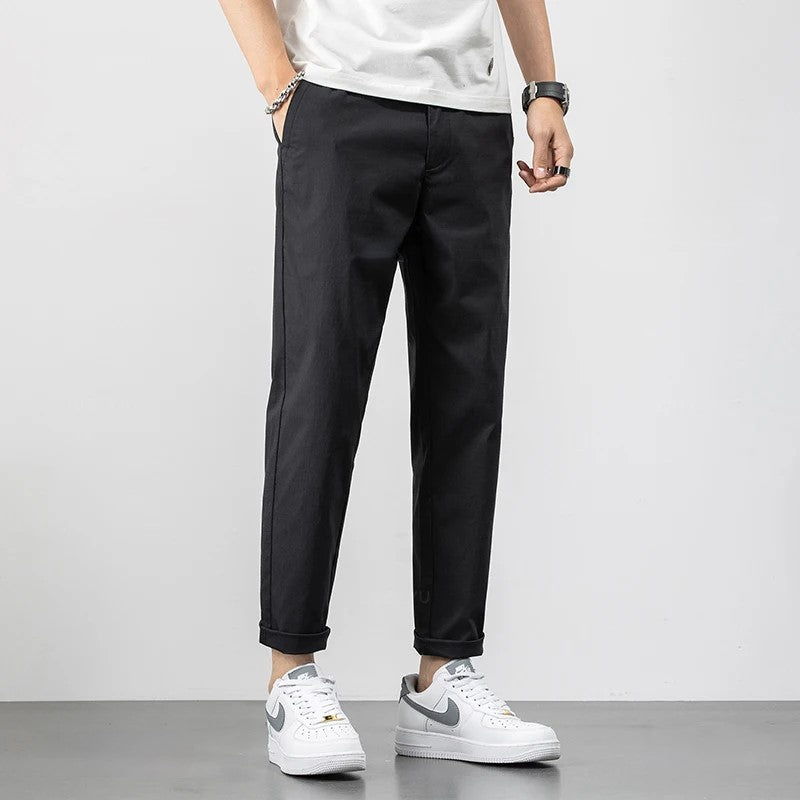 Men's pants – Relaxed fit – Breathable fabric – Ankle length – Casual style