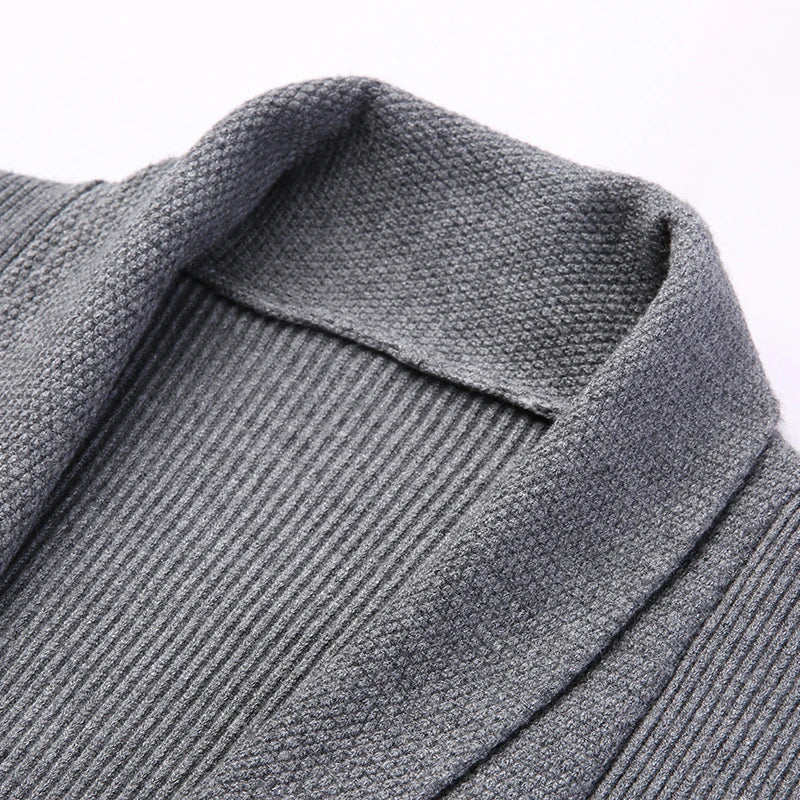 Arlo Relaxed Fit Long Cardigan | Shawl Collar Long Cardigan