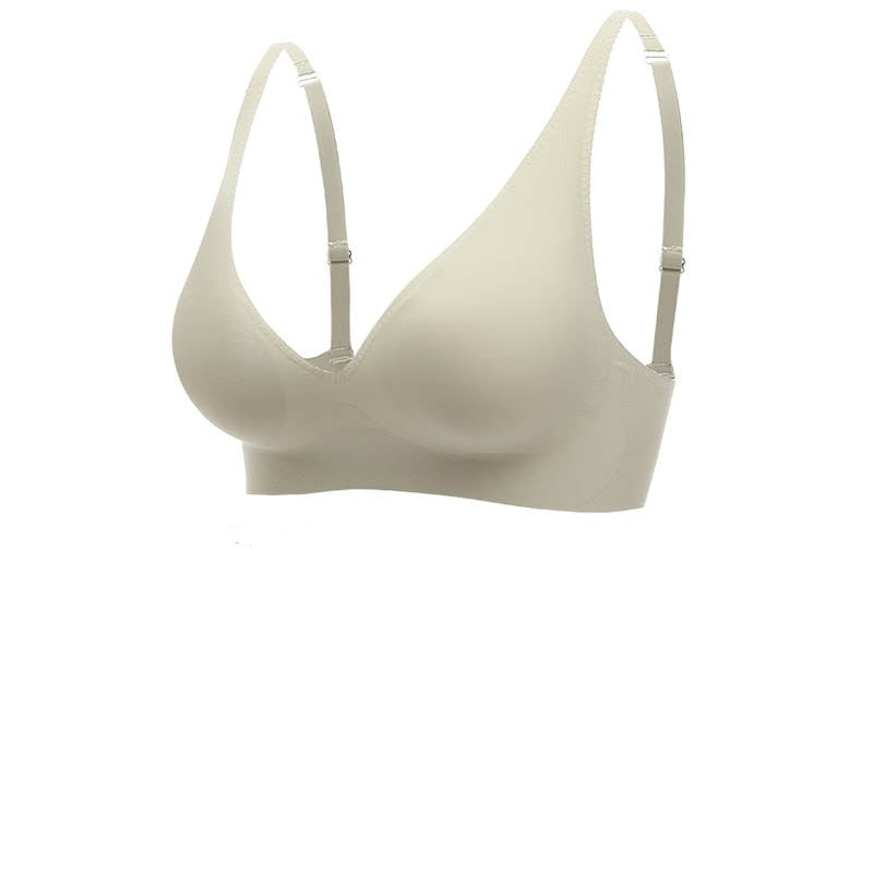 Women's bra – Seamless – V-neck – Wide straps – Breathable comfort