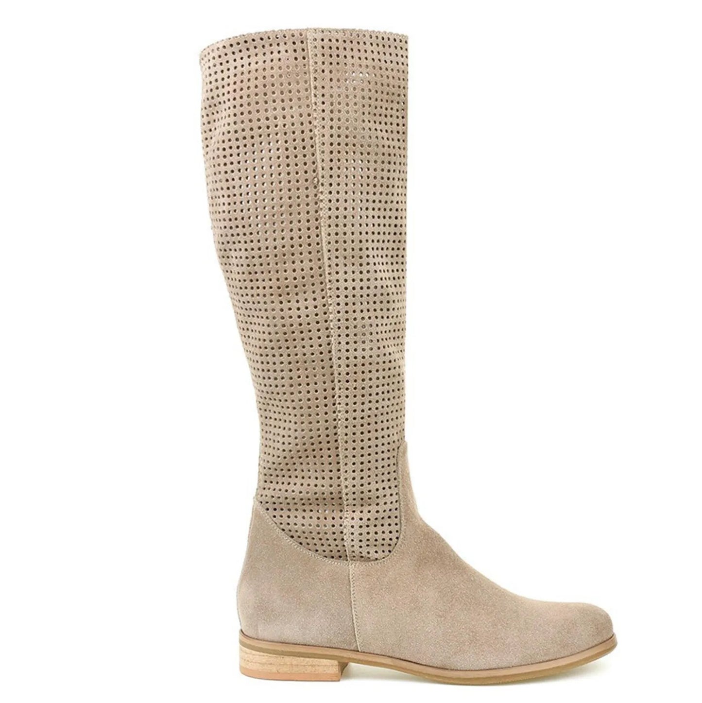 Sofia Low Heel Knee High Boots | Zipper Closure Knee High Boots