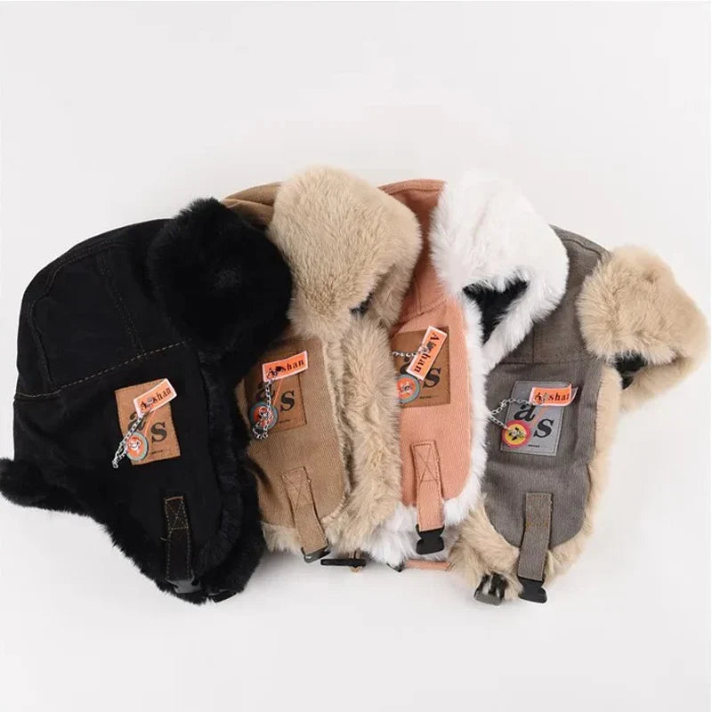 Joshua Fleece Ear Flap Trapper Hat | Fur Trim Trapper Hat