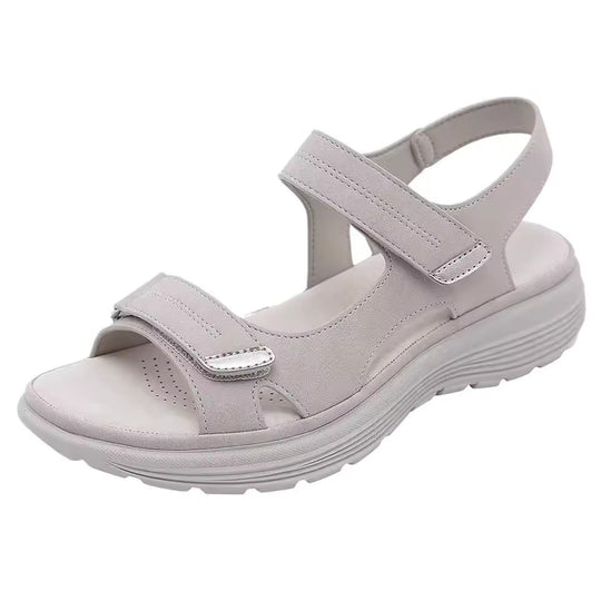 Women's sandals – Open toe – Adjustable straps – Comfort sole – Closed heel