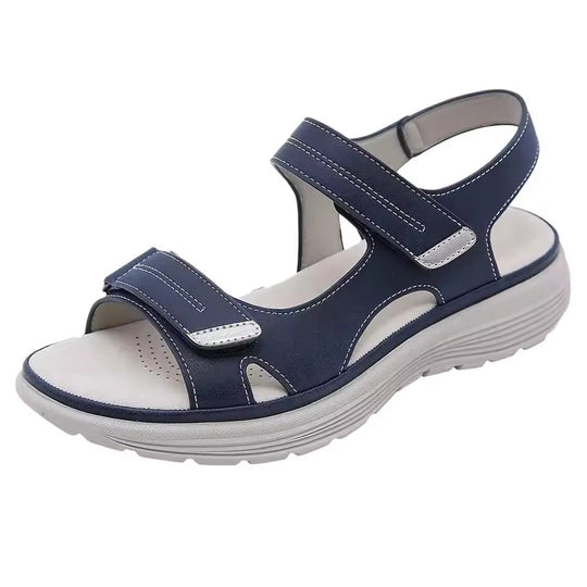 Women's sandals – Open toe – Adjustable straps – Comfort sole – Closed heel