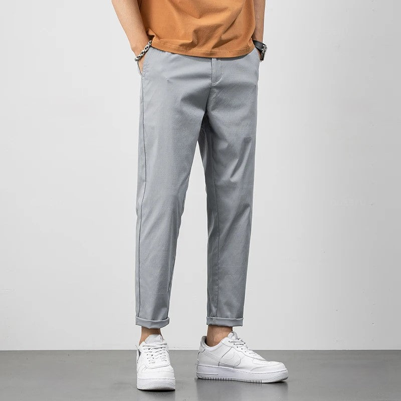 Men's pants – Relaxed fit – Breathable fabric – Ankle length – Casual style