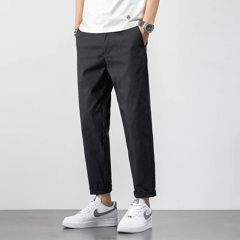 Men's pants – Relaxed fit – Breathable fabric – Ankle length – Casual style