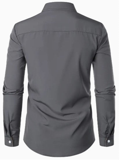 Men's shirt – Slim fit – Breathable fabric – Elegant contrasting details