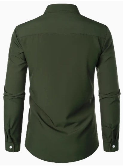 Men's shirt – Slim fit – Breathable fabric – Elegant contrasting details