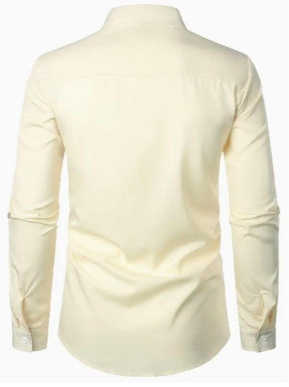 Men's shirt – Slim fit – Breathable fabric – Elegant contrasting details