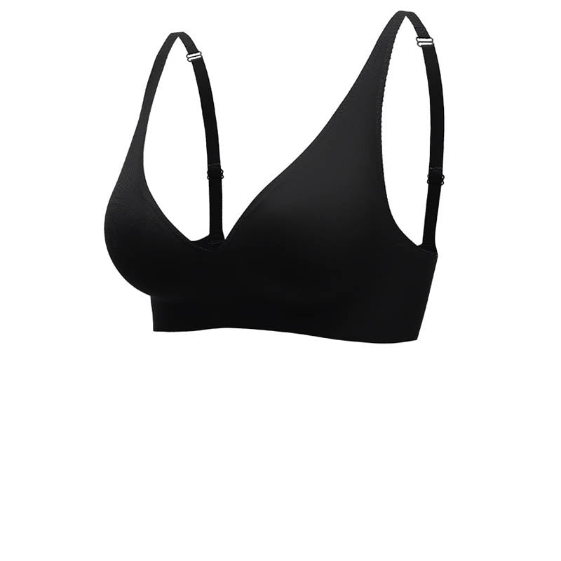 Women's bra – Seamless – V-neck – Wide straps – Breathable comfort