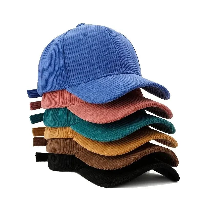 Daniel Adjustable Baseball Cap | Ribbed Solid Color Baseball Cap