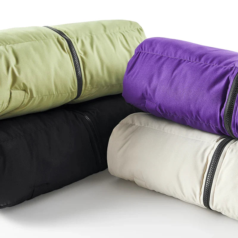 William Relaxed Fit Puffer Jacket | Color Block Jacket