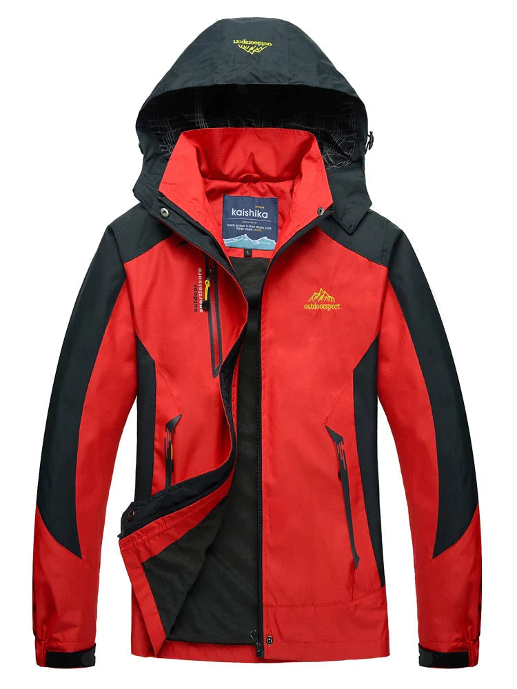 Veste imperméable femme – Coupe décontractée – Capuche ajustable – Poches zippées