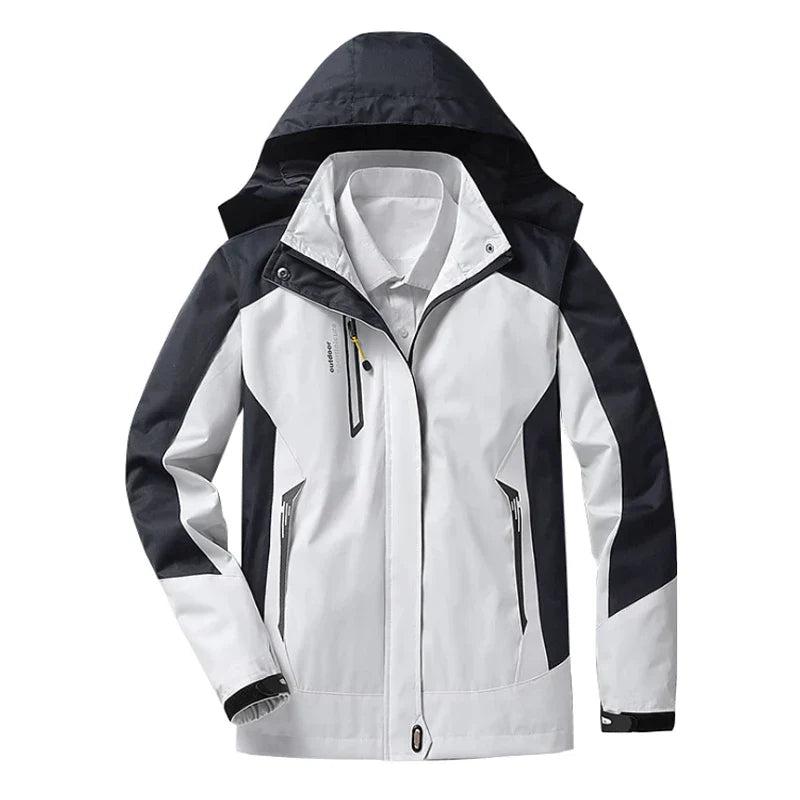 Veste imperméable femme – Coupe décontractée – Capuche ajustable – Poches zippées