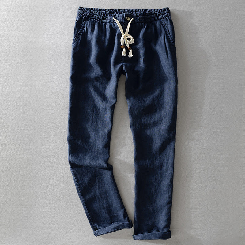 Men's pants – Relaxed fit – Breathable fabric – Elastic waistband with drawstring