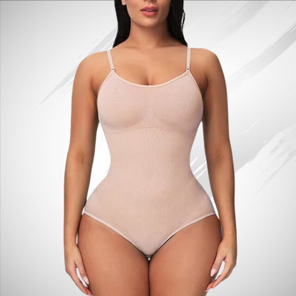 Women's bodysuit – Slim fit – Seamless stretch fabric – Adjustable straps