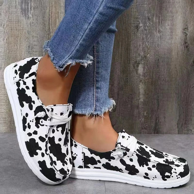 Women's shoes – Lace-up – Breathable fabric – Thick comfortable sole