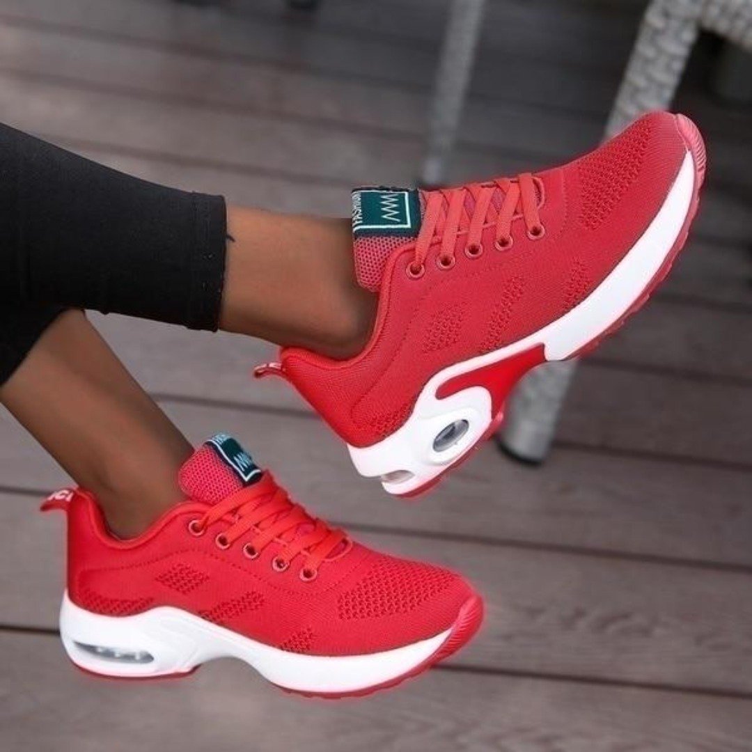 Chaussures de sport femme – Maille respirante – Semelle amortissante – Ajustement ergonomique