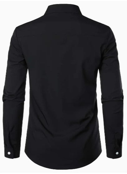 Men's shirt – Slim fit – Breathable fabric – Elegant contrasting details