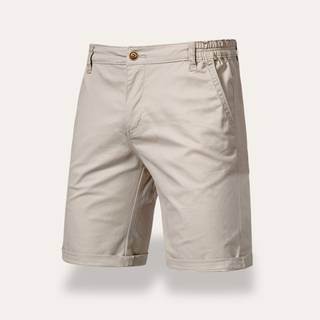 Men's shorts – Classic fit – Breathable natural fibers – Mid-thigh length