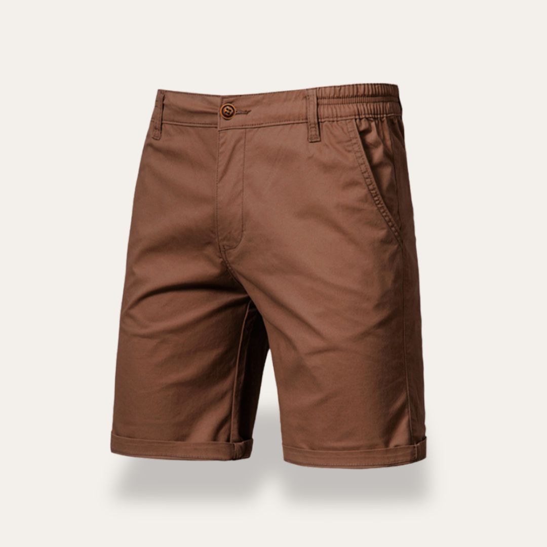 Men's shorts – Classic fit – Breathable natural fibers – Mid-thigh length