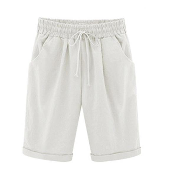 Short décontracté femme – Coupe ample – Tissu respirant – Taille élastique réglable