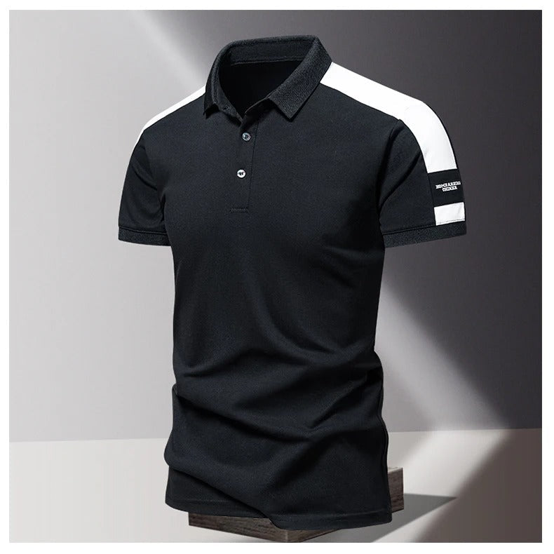Men's polo – Slim fit – Short sleeves – Breathable fabric – Casual chic style