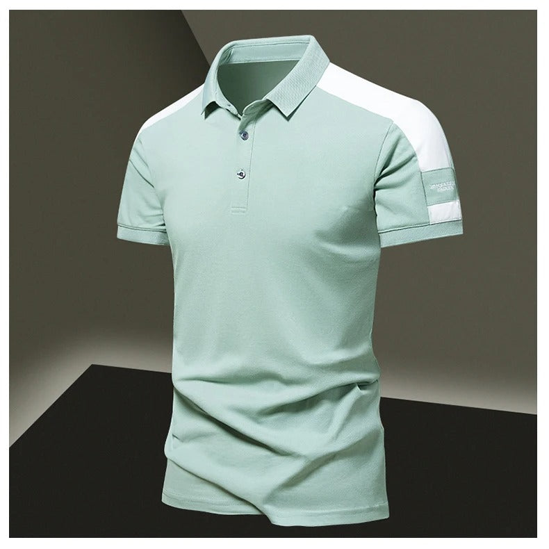 Men's polo – Slim fit – Short sleeves – Breathable fabric – Casual chic style