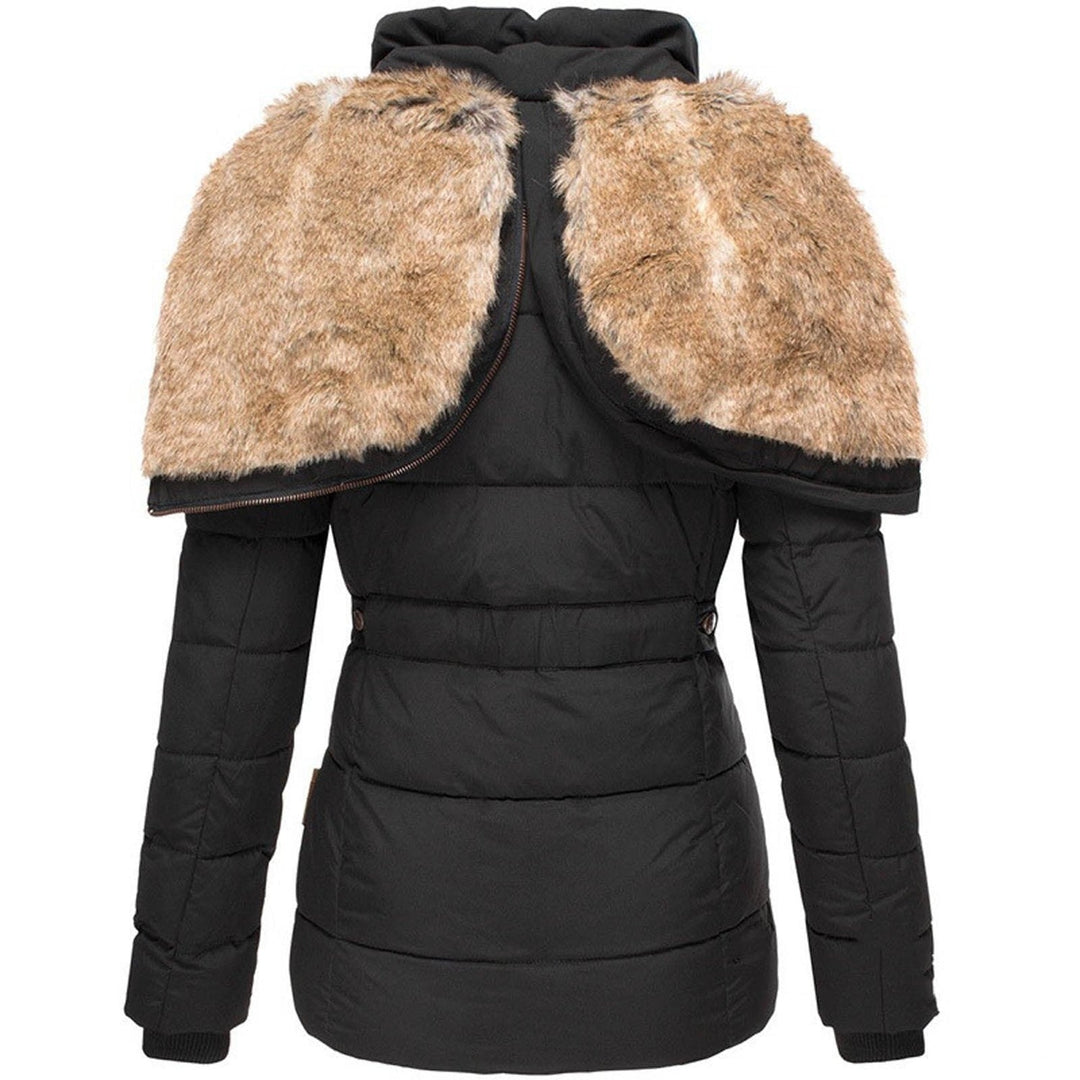 Charlotte Hooded Puffer Jacket | Fur Trim, Quilted Puffer Jacket