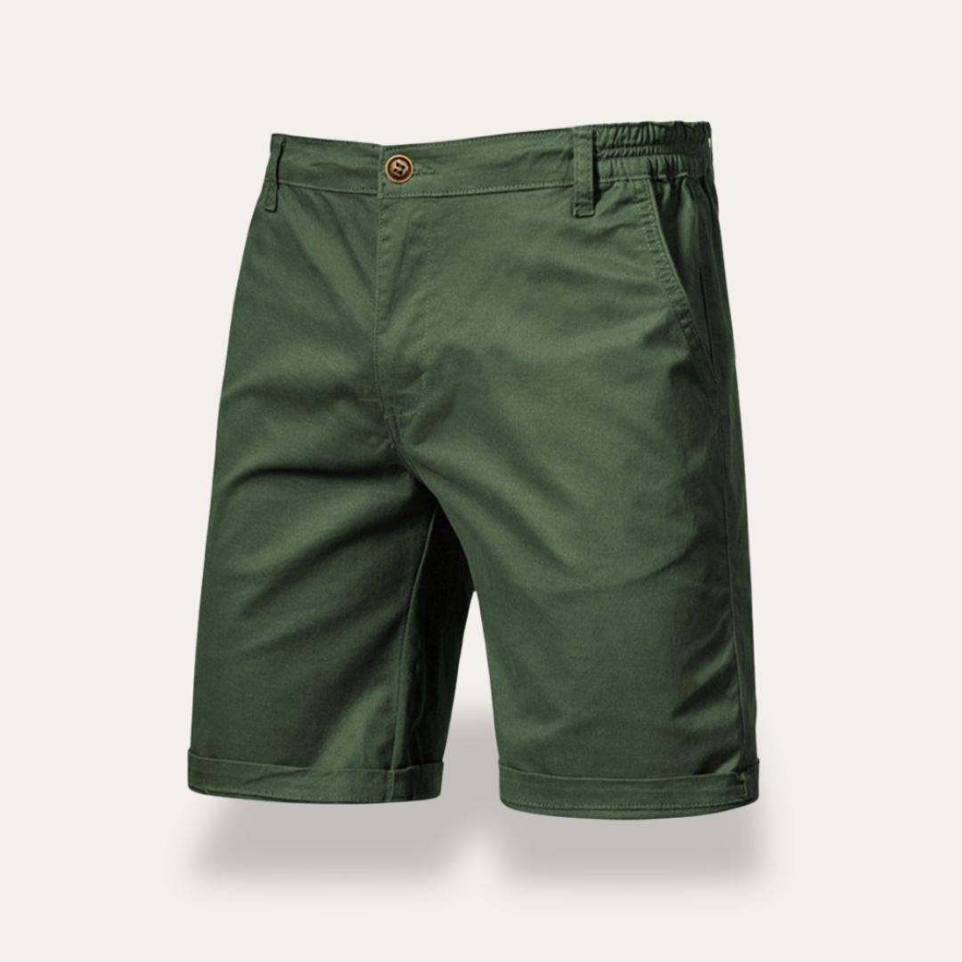 Men's shorts – Classic fit – Breathable natural fibers – Mid-thigh length