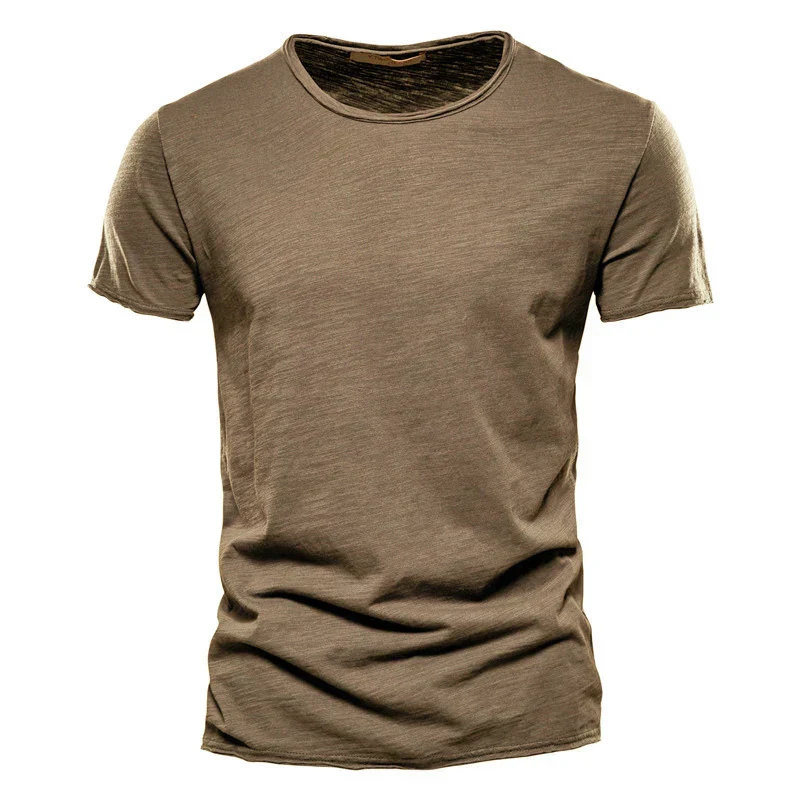 Men's T-shirt – Slim fit – Crew neck – Short sleeves – Breathable knit – Clean style