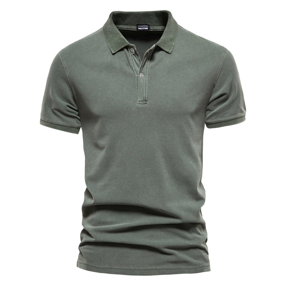 Men's polo – Regular fit – Short sleeves – Soft breathable knit