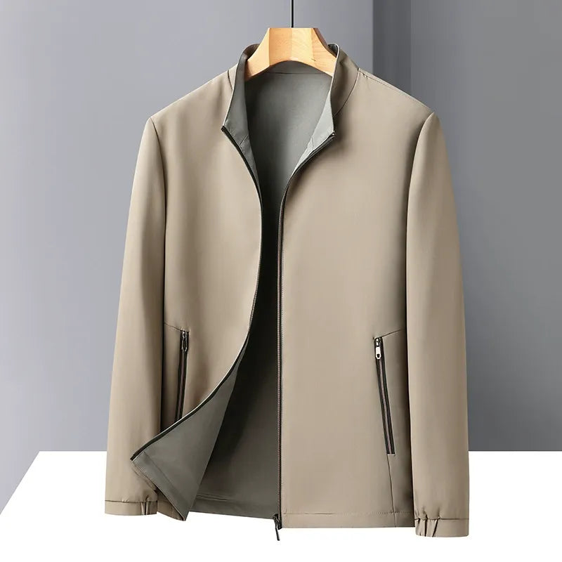 Men's reversible jacket – Straight cut – Stand-up collar – Lightweight and breathable
