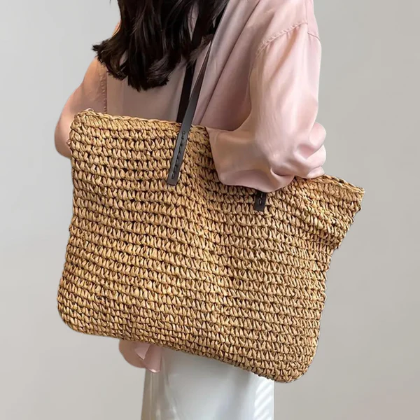 Women's tote bag – Large size – Natural fibers – Shoulder carry bohemian casual