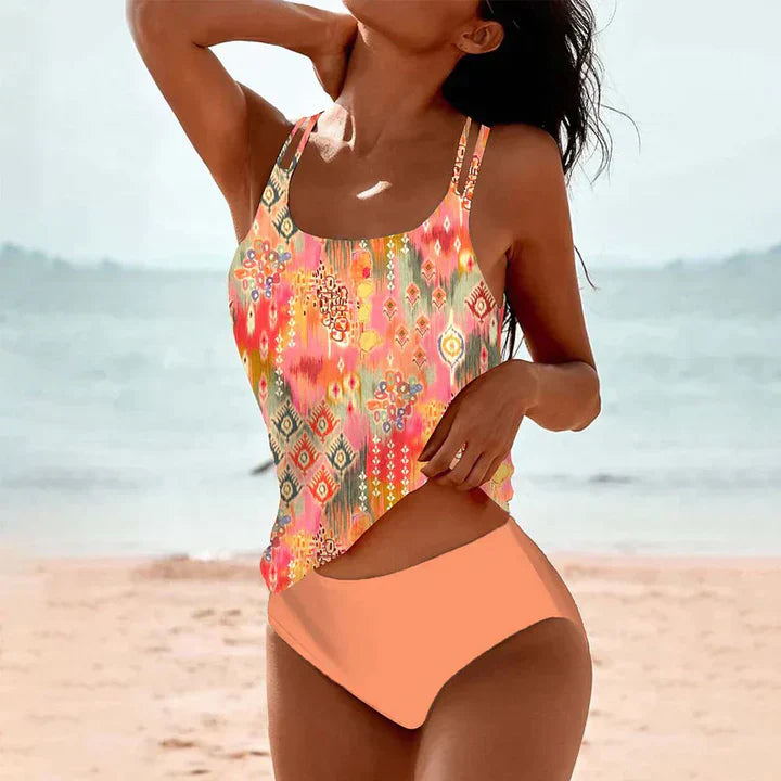 Tankini Set for women – Relaxed fit – Double straps – Breathable fabric – Full coverage